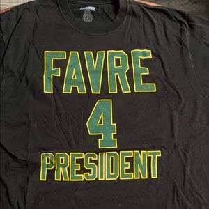 Reebok Black Tee with Green and Yellow Graphic